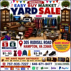 MONTHLY YARD SALE THIS WEEKEND COME JOIN US