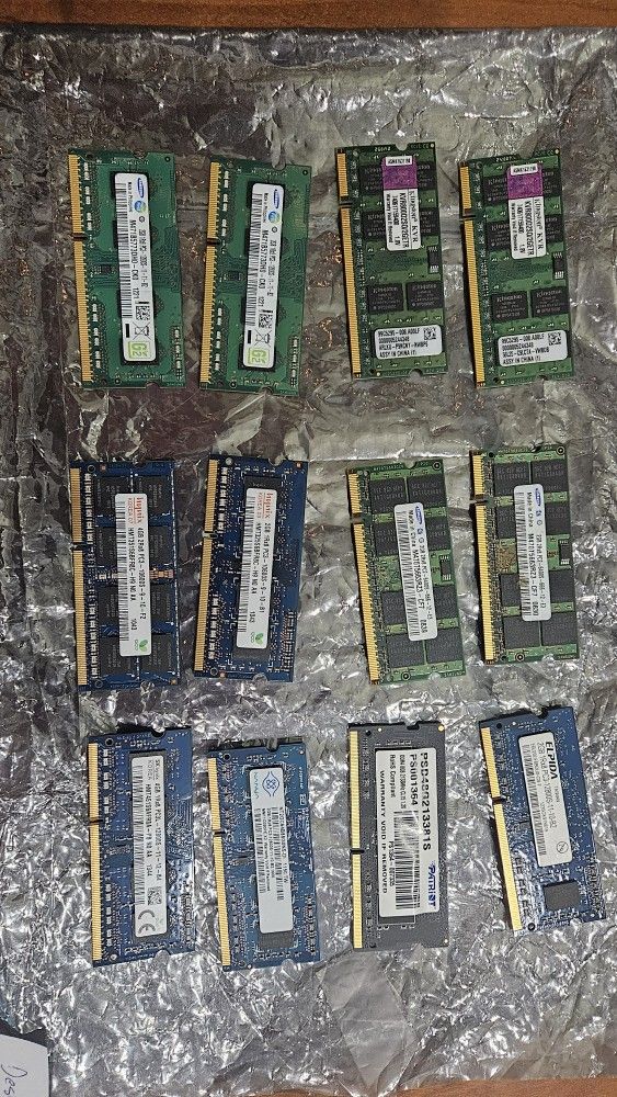 Assorted RAM Memory, Used