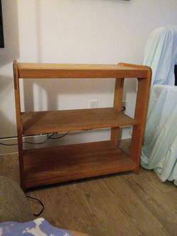 Wooden 3-Tier Shelf Unit boho style
