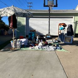 Garage Sale EVERYTHING FREE! (Basketball hoop NOT included.)