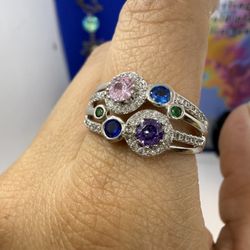 925 Sterling Silver 11 High Quality Sterling Silver Anillo De Plata Italiana Alta Calidad Talla #11 Elegante 