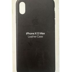Genuine Original Apple Leather Case Cover For iPhone XS Max - Black MRWT2ZM/A