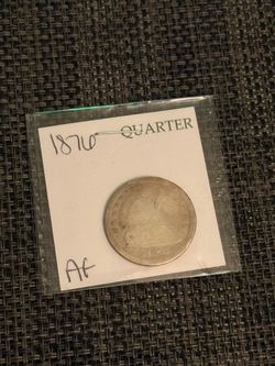1876 Seated liberty quarter