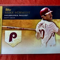 Mike Schmidt 2012 Topps Golden Moments “Duty Calls” Card