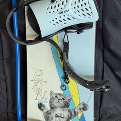 2012 Button Genie 45 Snowboard with New Bindings