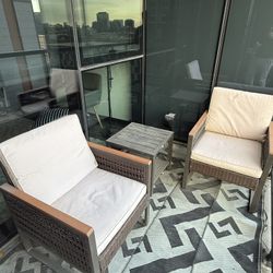 3 Piece Patio Furniture Set