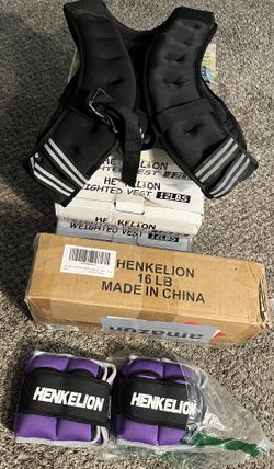 Henkelion Weighted Vest Adjustable For Running, Training Workout, Jogging, Walking. 