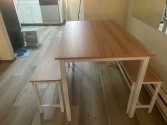 Modern Industrial Dining Table Set