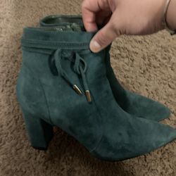 Green Heel Boots