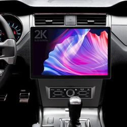 13.1" Car Stereo Radio for Ford Mustang 2010-2014 – Android 14, 8-Core, 4+64GB GPS Navigation, Wireless CarPlay Android Auto, 2K QLED 1980x1200 
