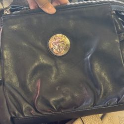 Vintage Black Leather Bag 