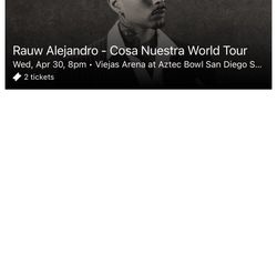 Pair Of Rauw Alejandro Tickets