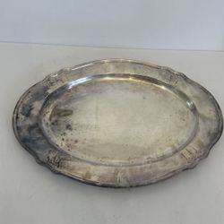 Vintage Gorham Y315 16" Waiter Silver Soldered Large Serving Tray