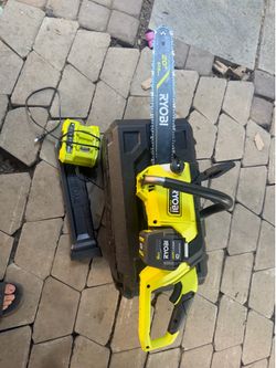 Shop RYOBI 40V HP Brushless 20 in. Battery Chainsaw with 6.0Ah Battery and Charger
