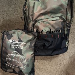 Columbia Book bag And Duffle Bag 