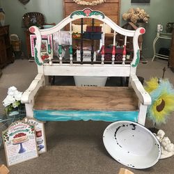 Vintage bed bench 