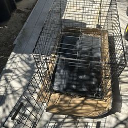 Large Dog Crate folding cage 36”x22”x24”” With door 