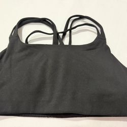 Athleta Black Criss-Cross Back Sports Bra M