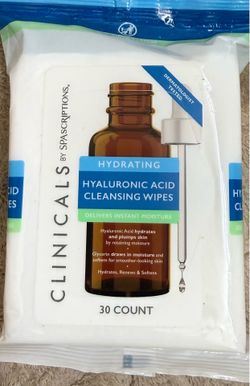 🟥New Hydrating Hyaluronic Acid Cleansing Wipes – 30 Count🟥
