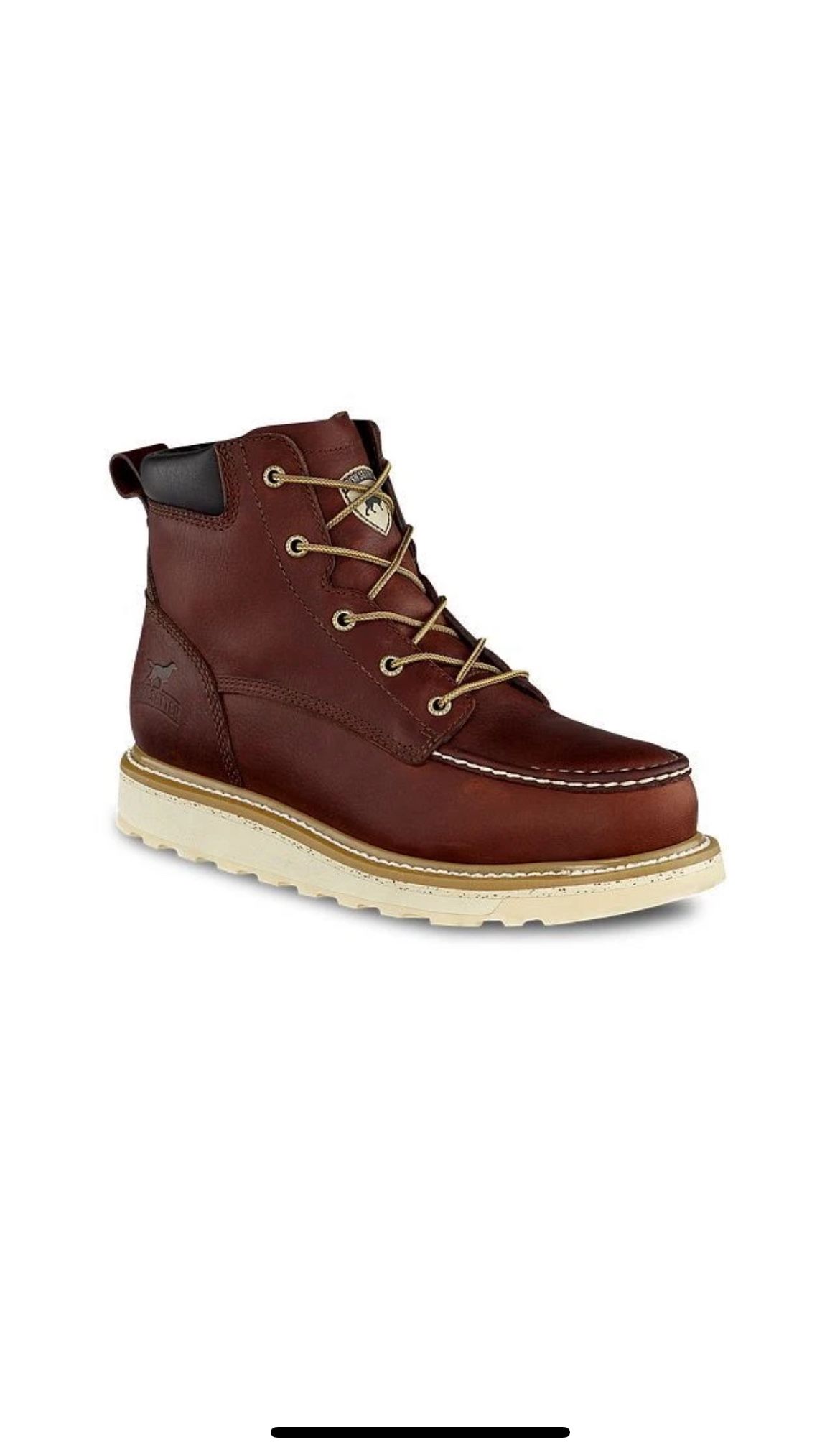 Red Wing Irish Setter Men's 6" Ashby Aluminum Toe Work Boot Brown - Size 9.5