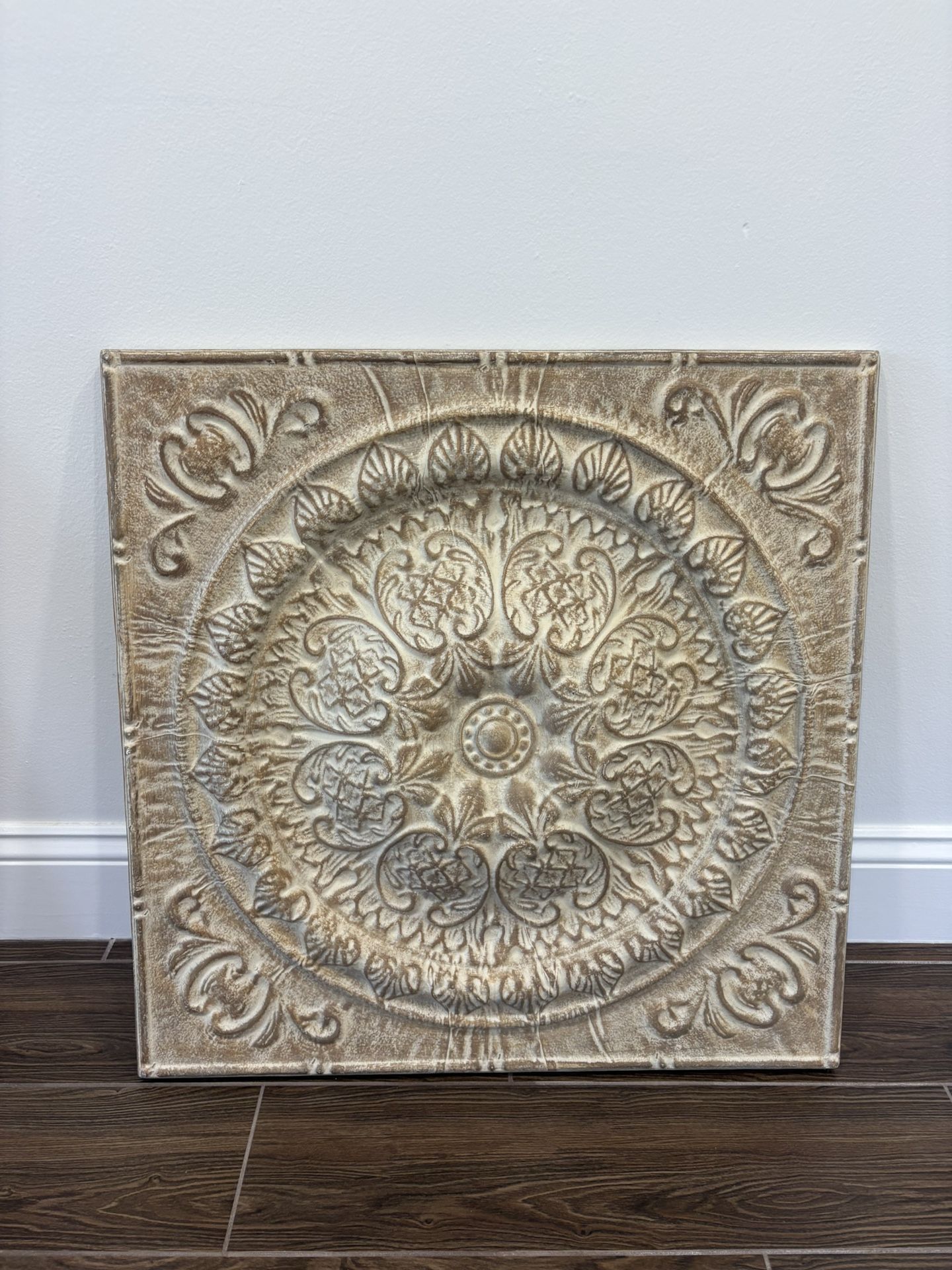 antique mandala plaque  