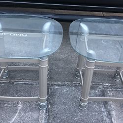 2 Glass Side Table (2 for $20)