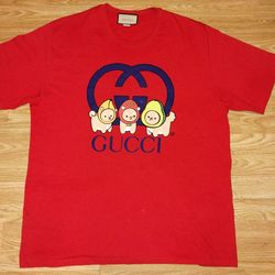 Gucci x Kawaii Printed Cotton Jersey T-shirtSize XXXL.