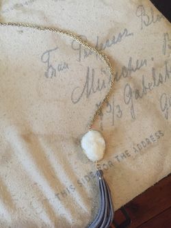 Geo necklace with gold chain