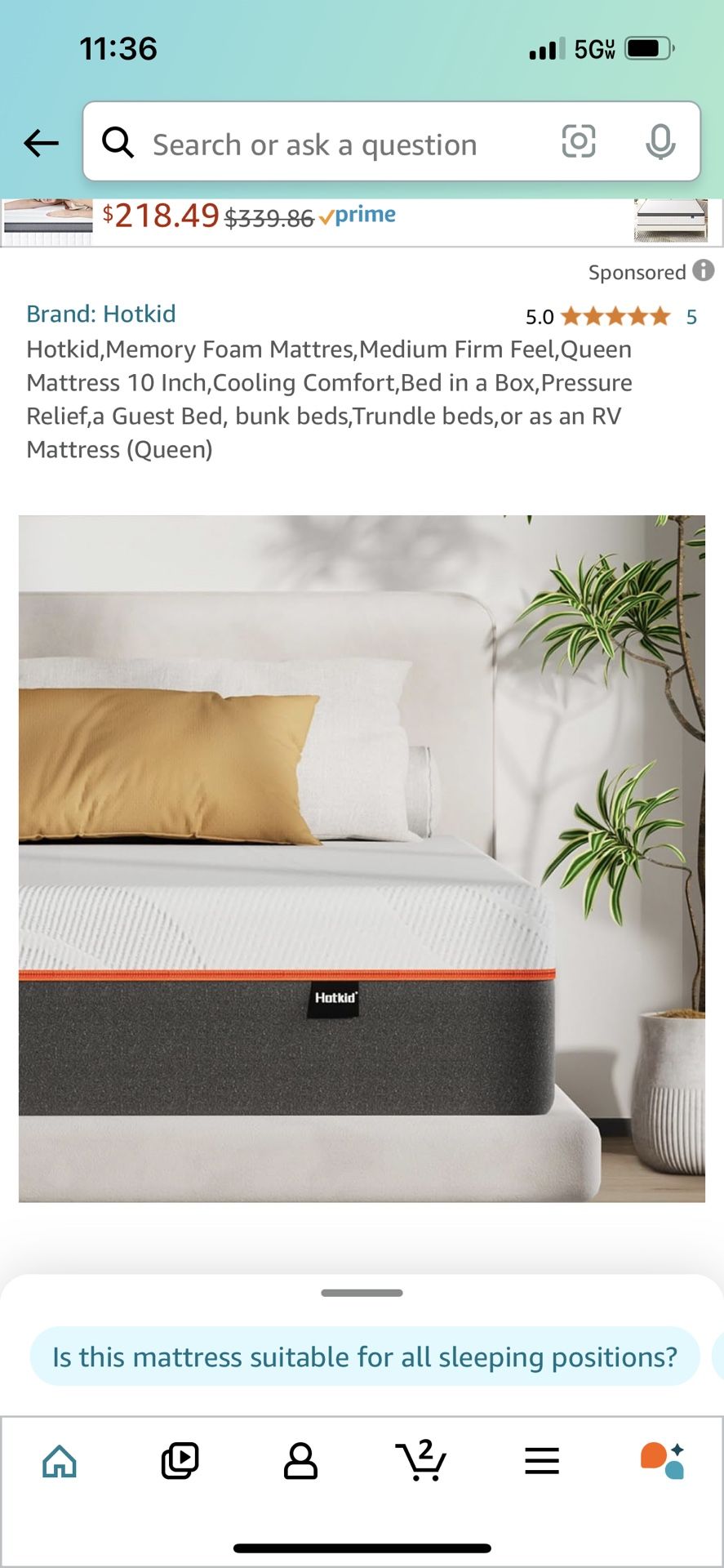 Serweet 14 Inch Memory Foam Hybrid Queen Mattress - Heavier Coils for Durable Support - Pocket Innersprings for Motion Isolation - Pressure Relieving