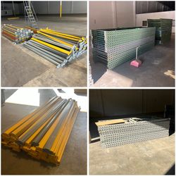 12’ Tall Teardrop Style and 10’ Tall Keystone Style Pallet Racking Warehouse Racks