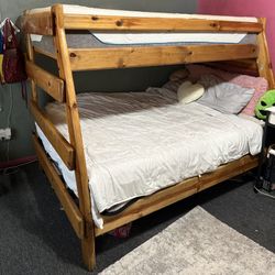 Wooden Frame Bunk Bed 
