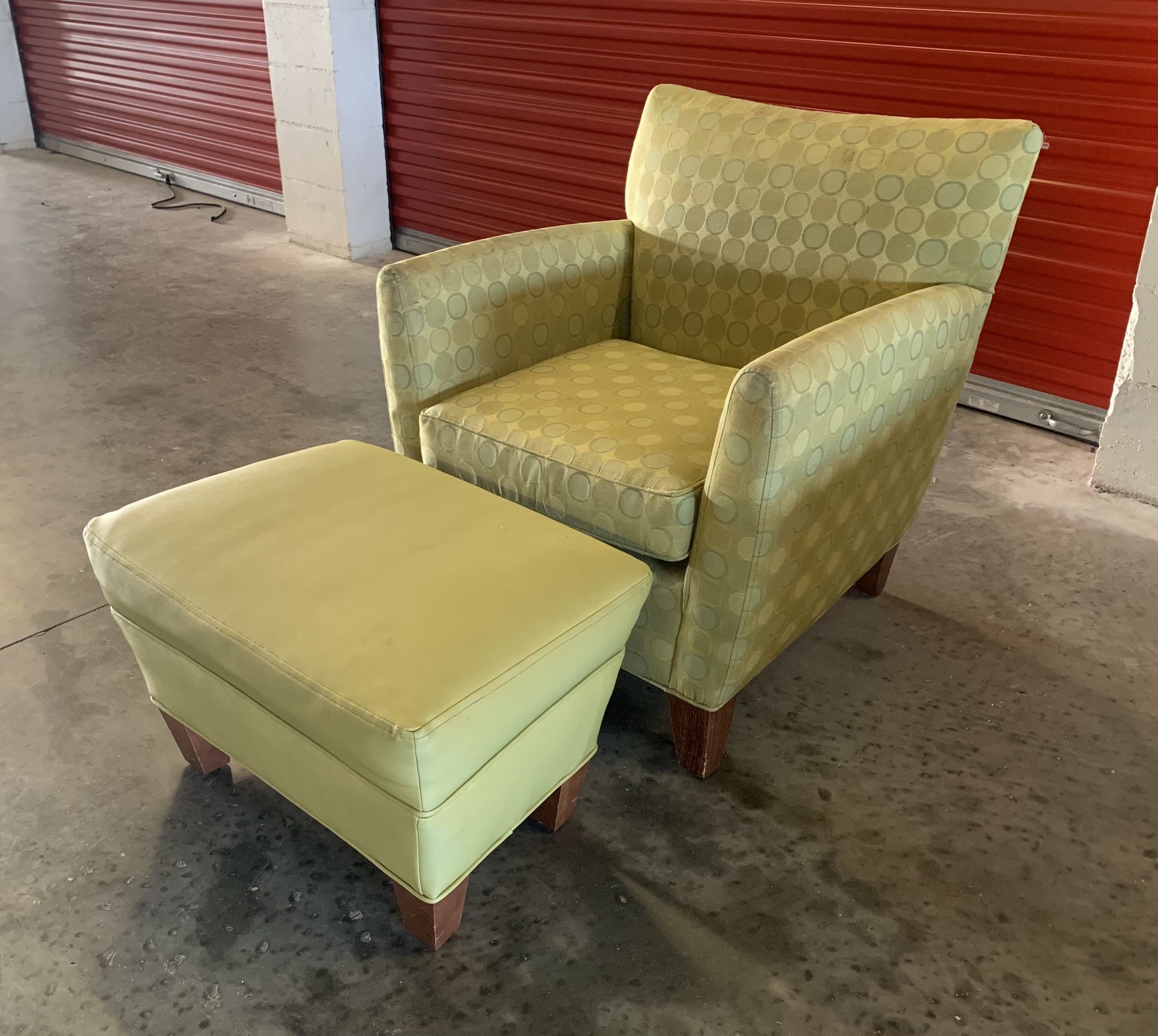 $75 for (1) Accent Chair and Ottoman Set