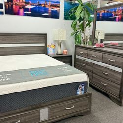 Stunning Grey 5pc Bedroom Furniture Set On Sale Only $999 (Huge Saving)