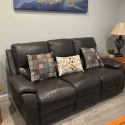 Black Reclinable Couch