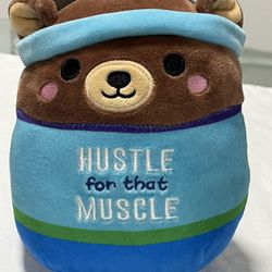 Squishmallows Official Kellytoy 8-inch Plush Toy (Omar The Bear) Ages 3+