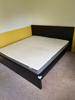 IKEA MALM king bed, with king mattress