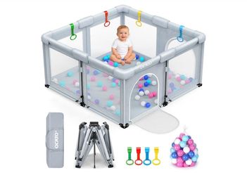Ocato Baby Playpen Foldable Playpen for Babies and Toddlers 50×50
Collapsible Baby Play Pen Portable Playpen Fence Indoor Outdoor Kids Safety Area Tra
