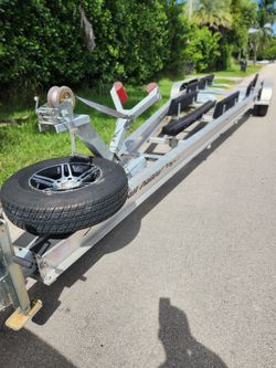 BOAT TRAILER 40" BRAND NEW TORSION 18,000 LBS BRAKES ALL AXLES FRAME 8' TIRE 16'