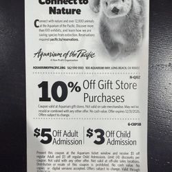 Aquarium Of The Pacific Coupon 