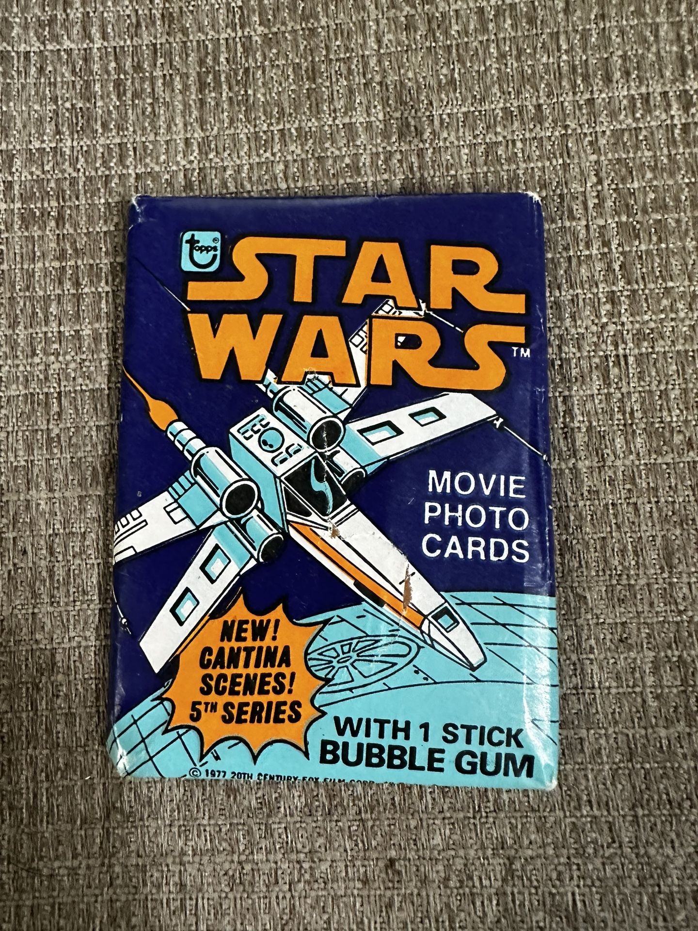 Vintage Topps Star Wars Bubble With Cards 