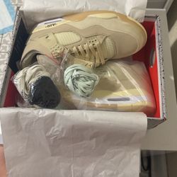  Jordan 4 SP x Off-White Mid Sail W Men’s Size 10 .5 