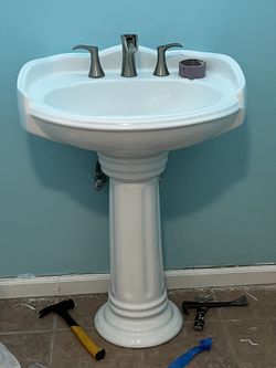 Sink (with Or Without) Faucet, Water Lines, Drain