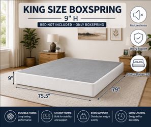 King size 9"H box spring
