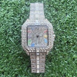 Moissanite VVS1 Quality Diamond Tested white  Watch Iced Out