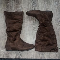 Size 10 Brown Suede Boots for Women