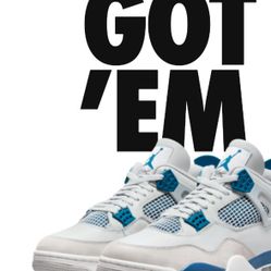 🔥 Jordan 4 Military Blue's🔥