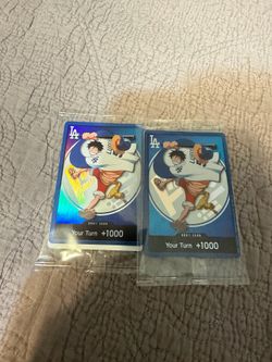 LA Dodgers One Piece Luffy Your Turn Card 1200 each