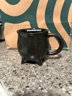 Starbucks Black Cauldron Ceramic Mug