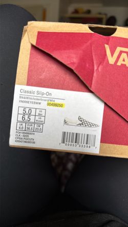 Vans Classic Slip-On Checkerboard Black White