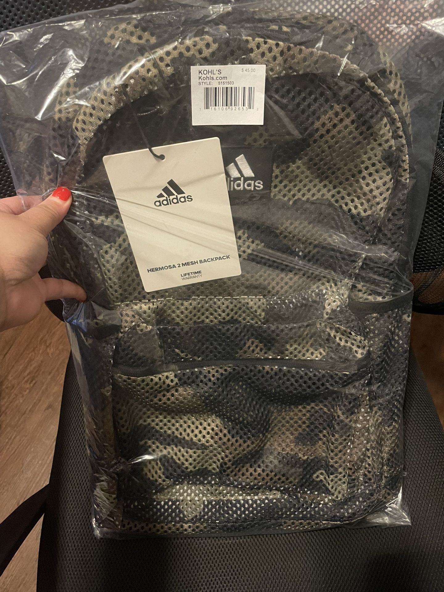 VALENTINE’S DAY SALE-Adidas Camo Mesh Backpack $30 Obo